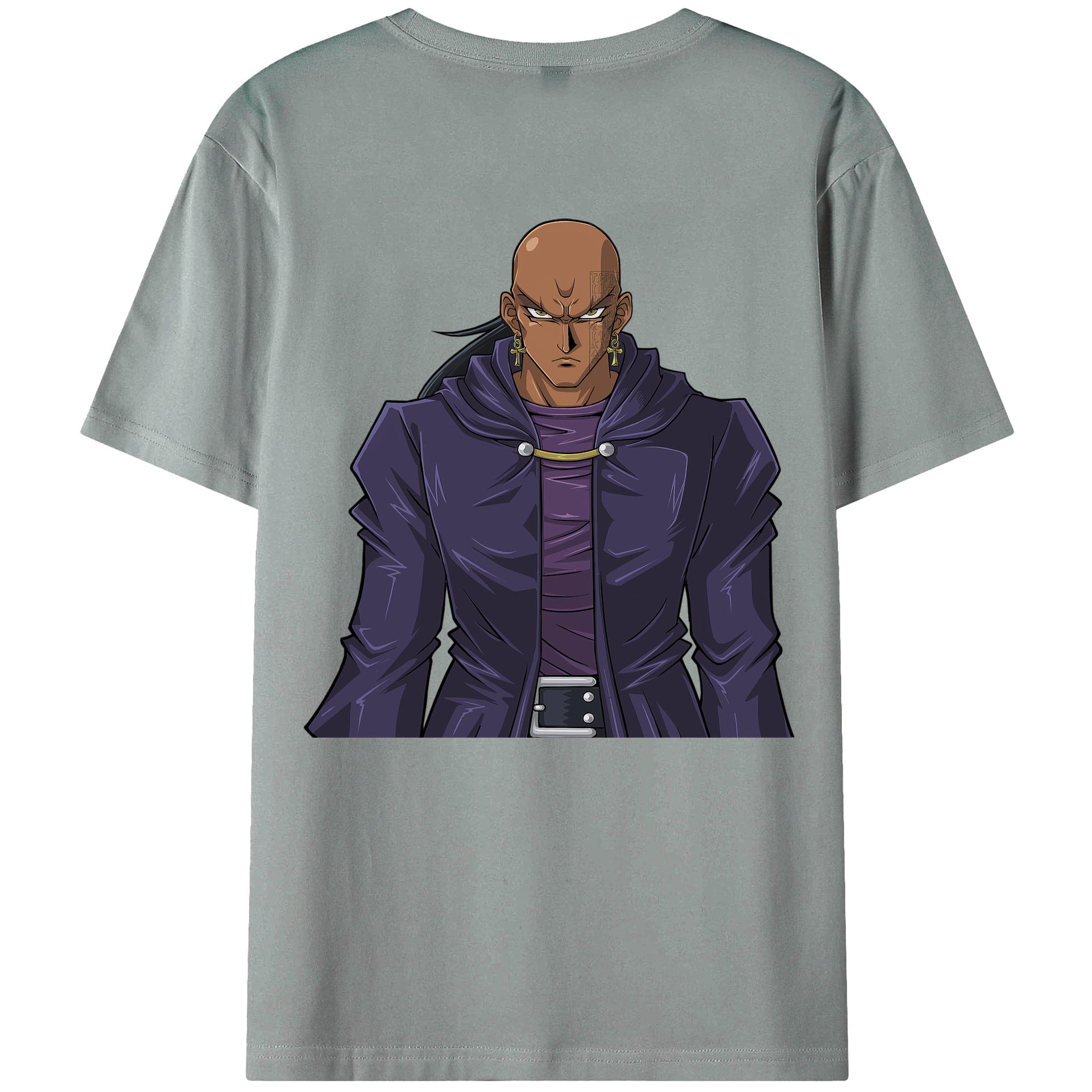 （画像用） 遊☆戯☆王 Yu-Gi-Oh! 綿100％ メンズ半袖Tシャツ（バックプリント） 通気性